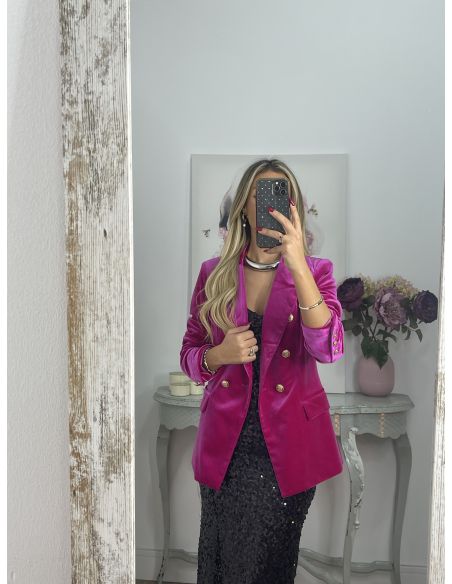 Chaqueta terciopelo rosa