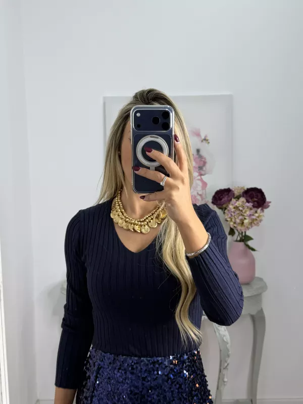 Jersey Basic azul marino