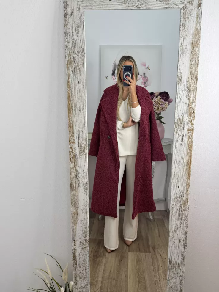 Abrigo Élise burdeos