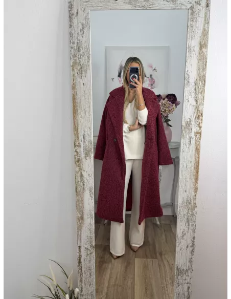 Abrigo Élise burdeos