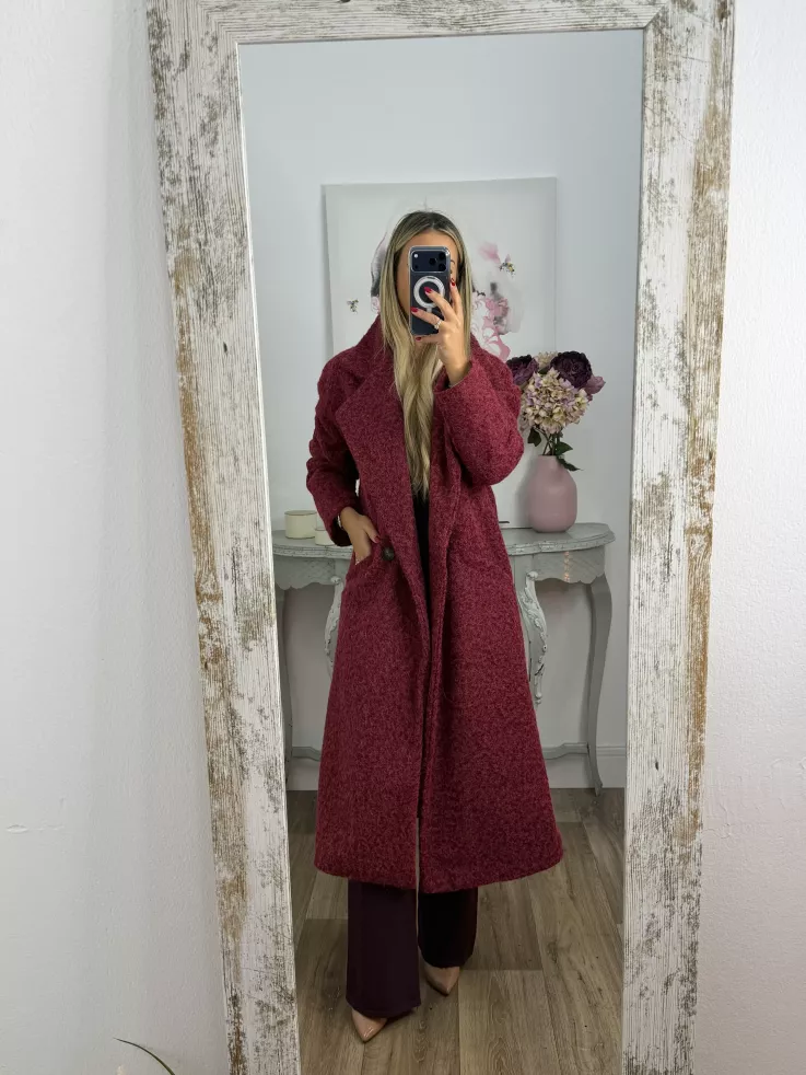 Abrigo Élise burdeos