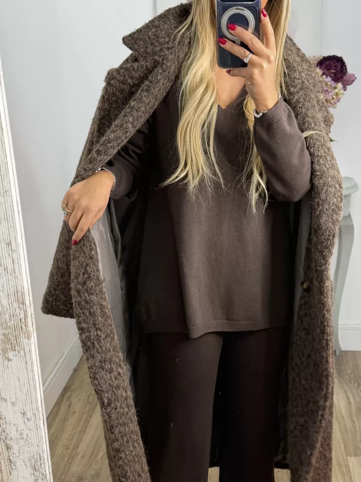 Abrigo Élise choco