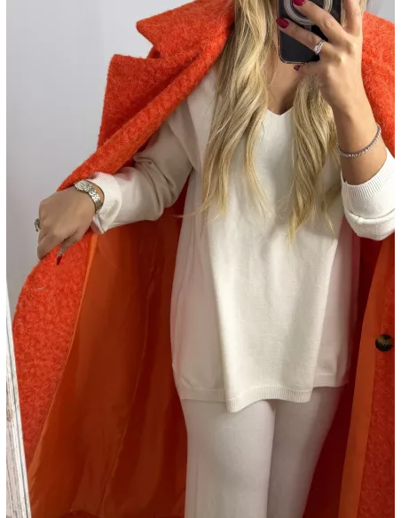 Abrigo Élise naranja