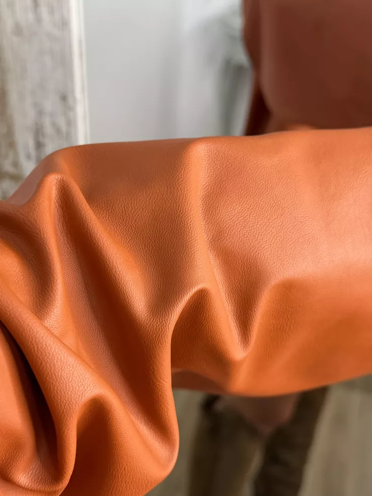 Blusón polipiel teja