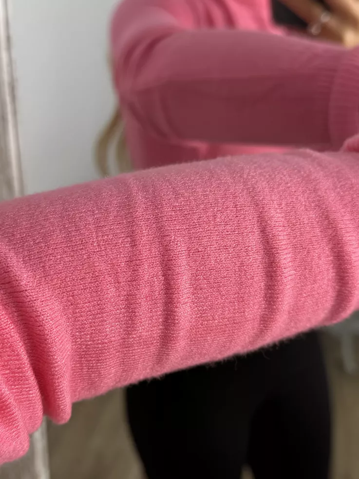 Jersey Deep cuello alto rosa