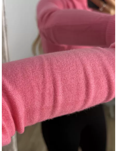Jersey Deep cuello alto rosa