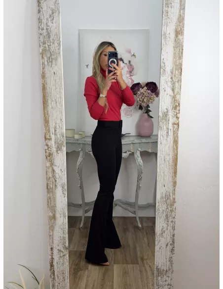 Jersey Deep cuello alto fresa