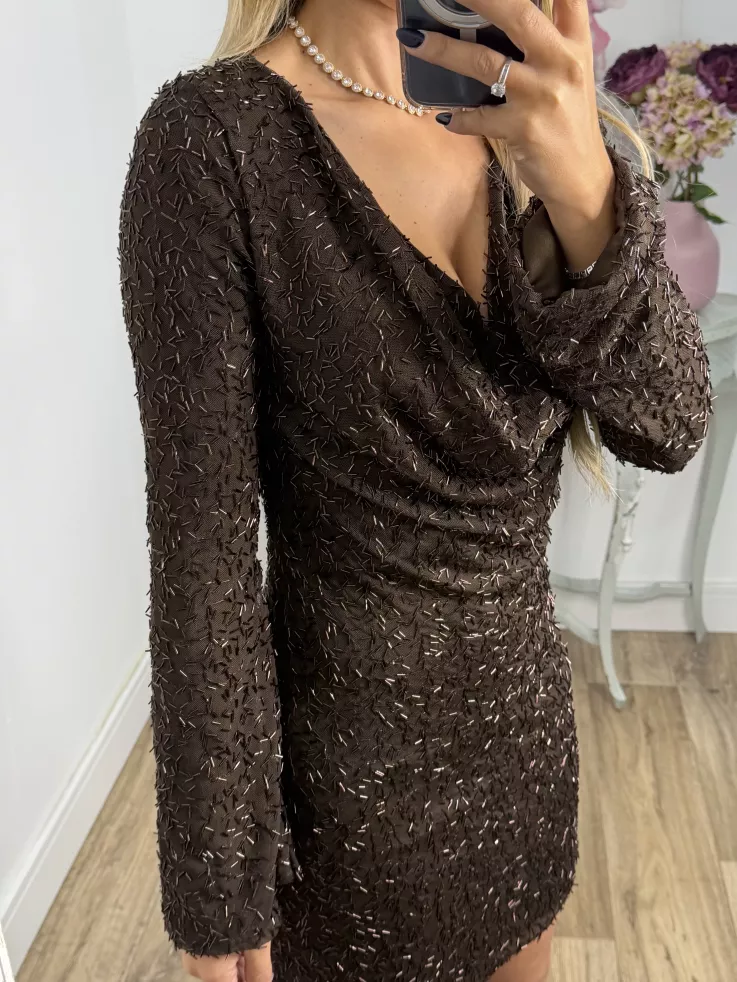 Vestido Brillance choco