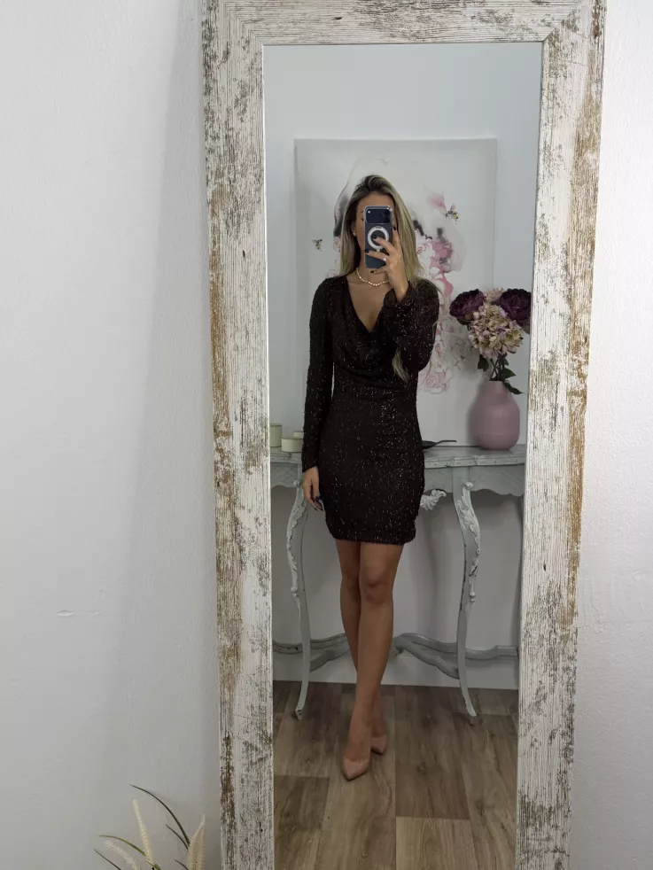 Vestido Brillance choco