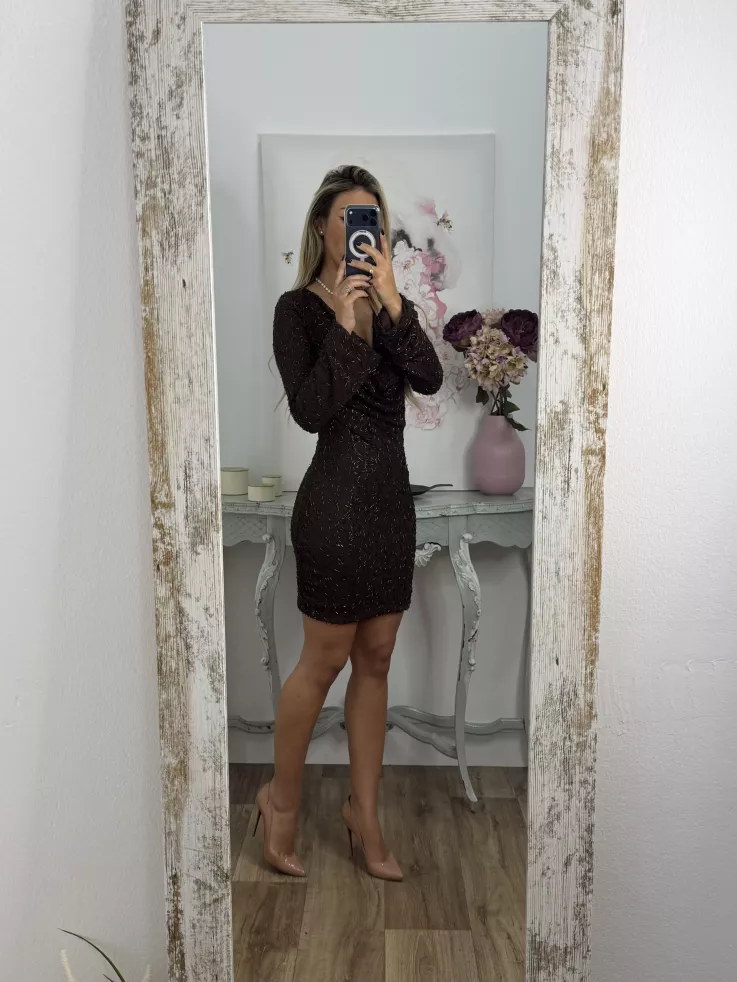 Vestido Brillance choco