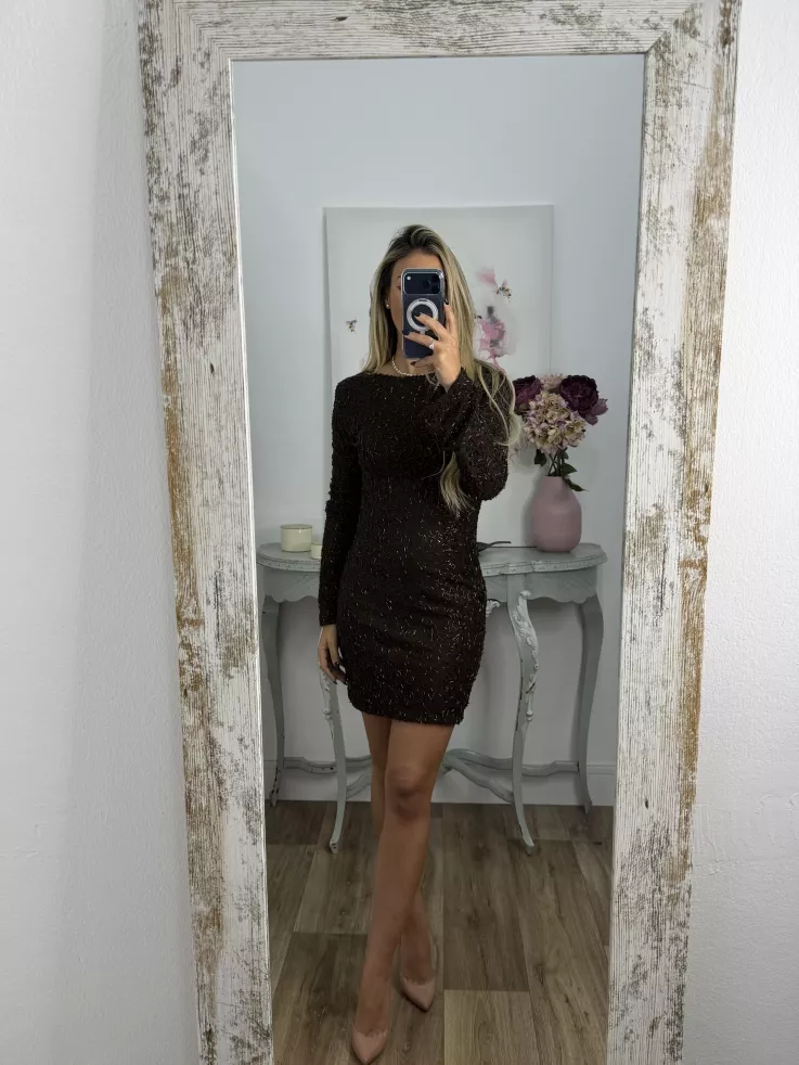 Vestido Brillance choco