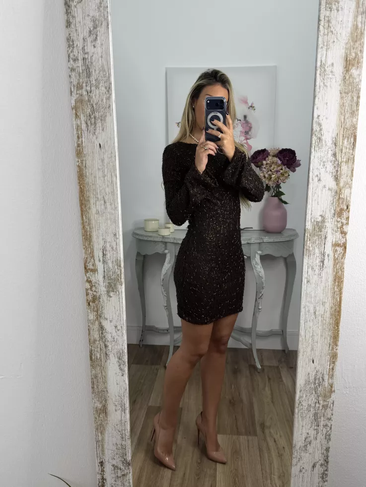 Vestido Brillance choco