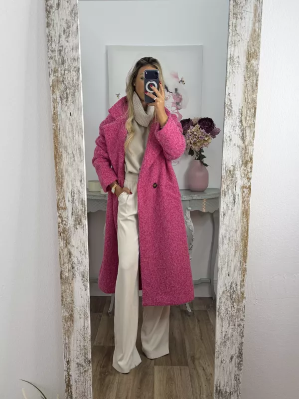 Abrigo Élise fucsia