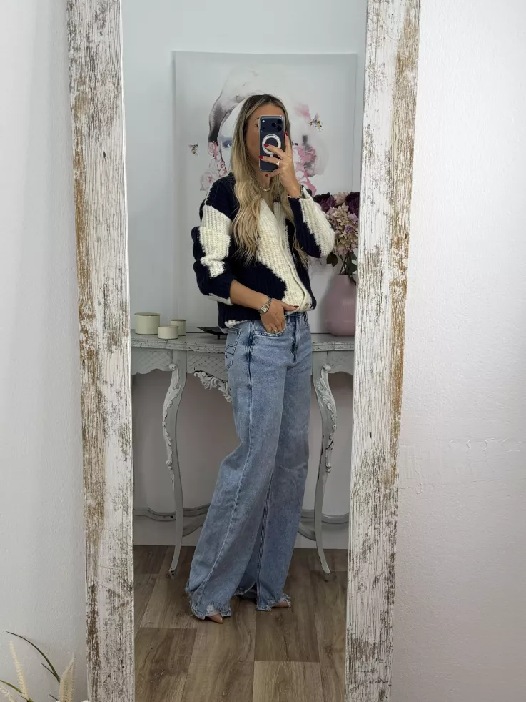 Cardigan Karina tonos azules