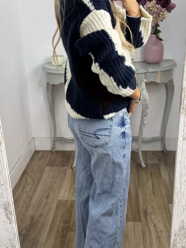 Cardigan Karina tonos azules