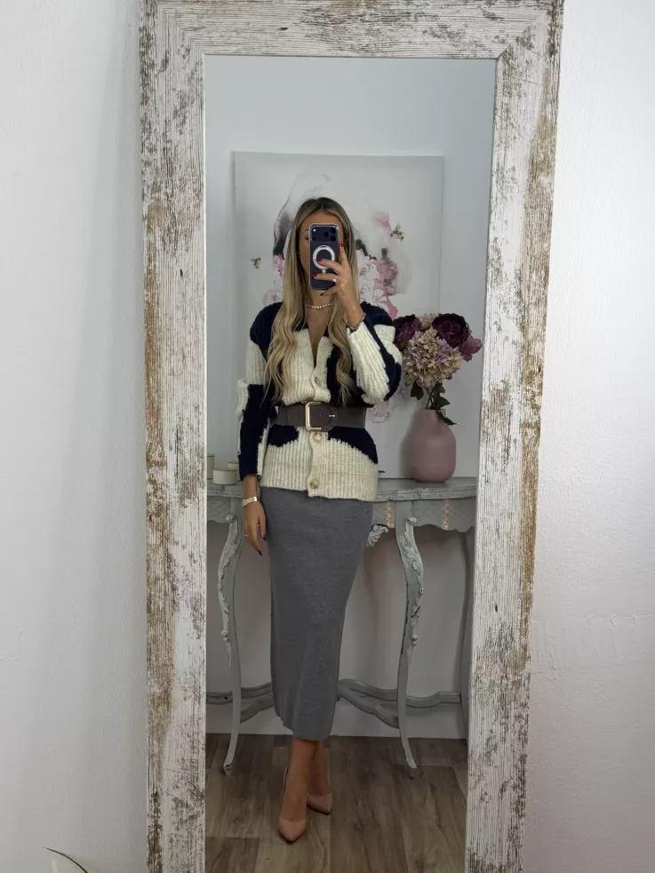 Cardigan Karina tonos azules