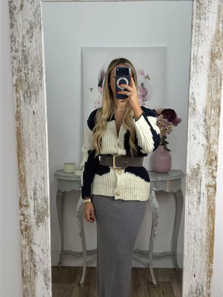 Cardigan Karina tonos azules