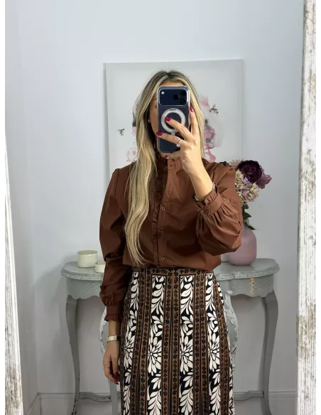 Camisa Gloria marrón