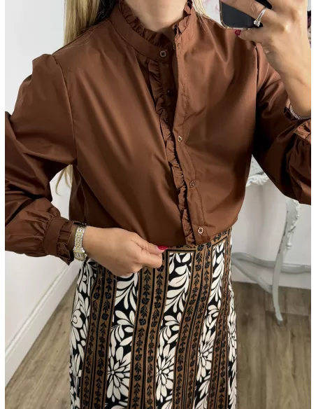 Camisa Gloria marrón