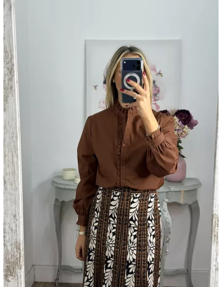 Camisa Gloria marrón