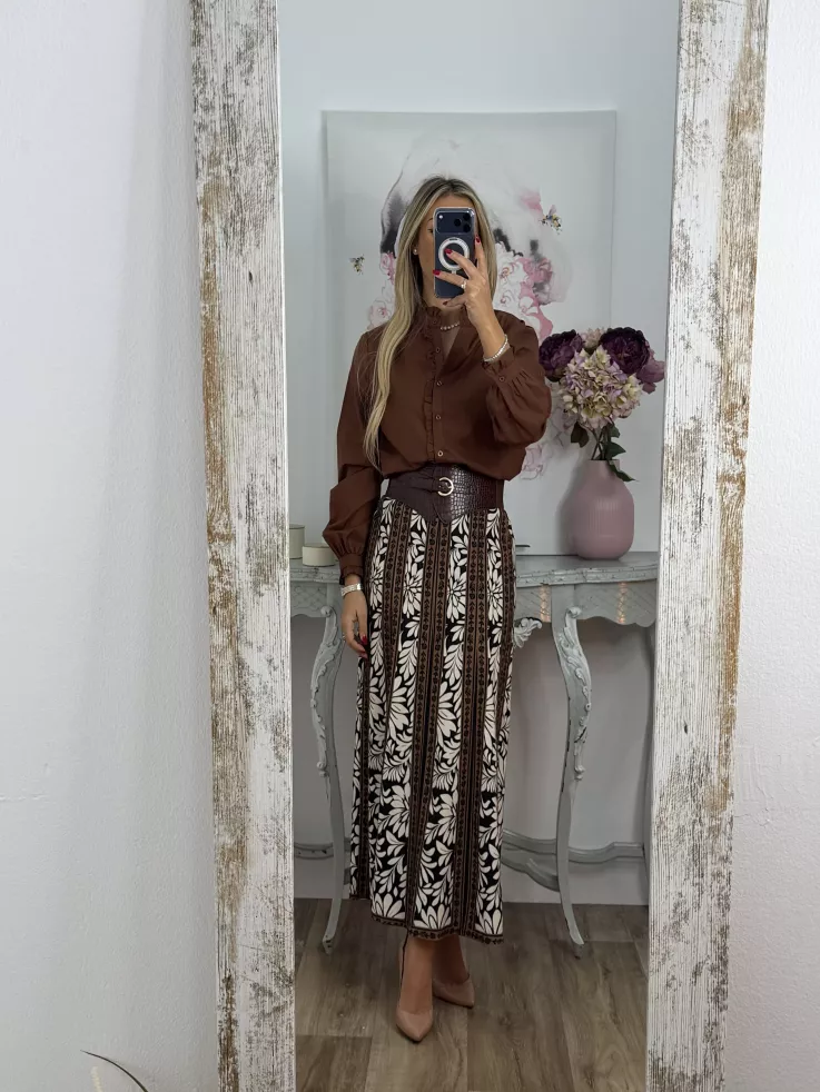 Camisa Gloria marrón