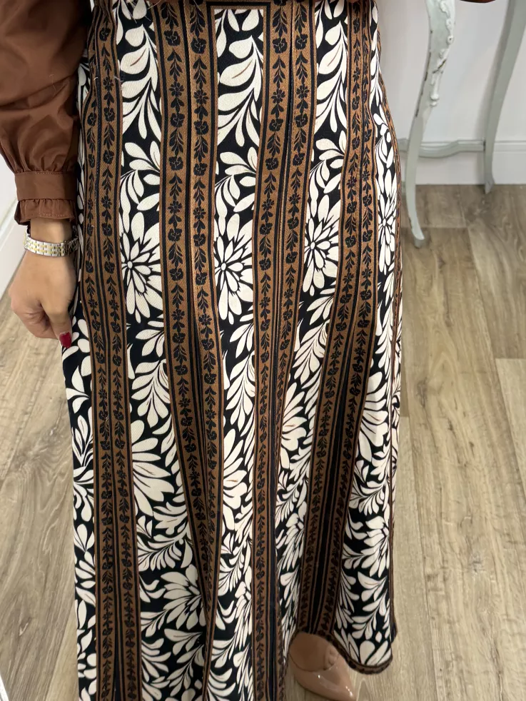 Falda micropana estampada