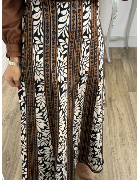 Falda micropana estampada