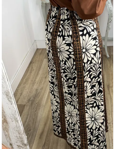 Falda micropana estampada