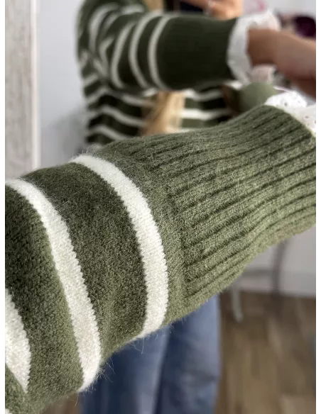 Jersey Gamma verde raya blanca