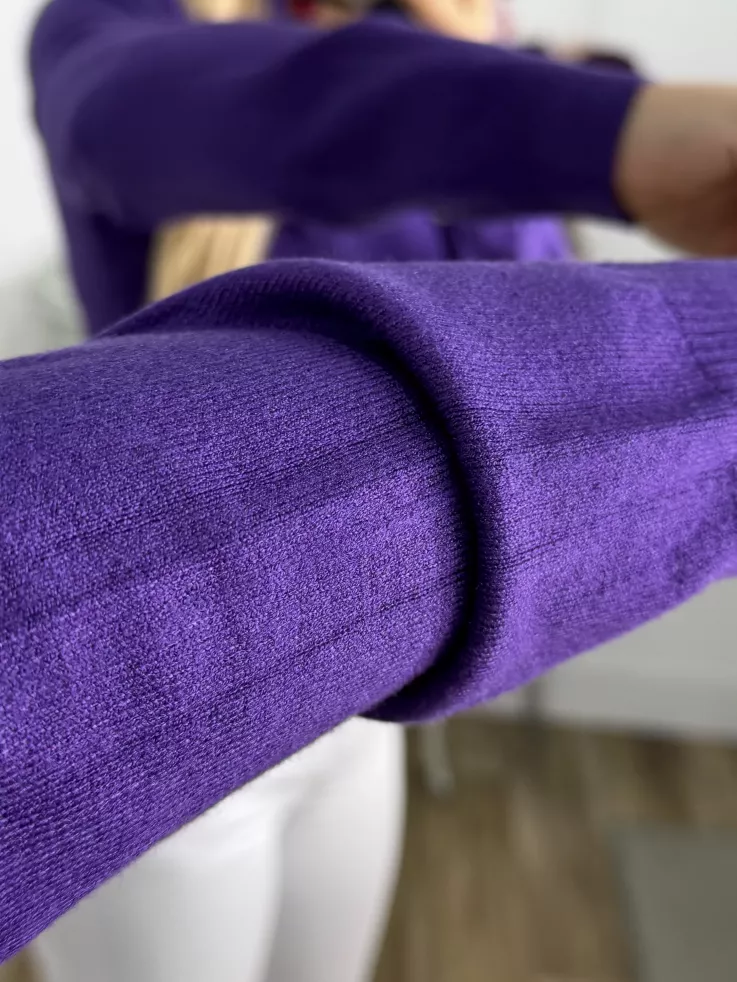 Jersey Deep cuello alto morado