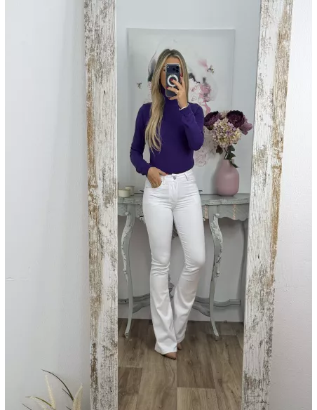 Jersey Deep cuello alto morado