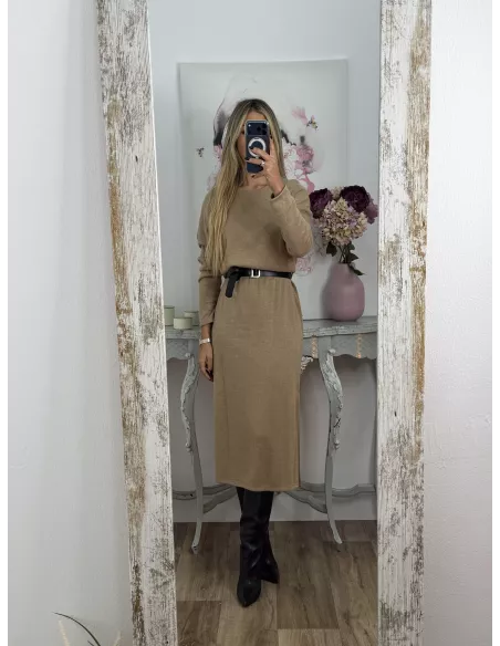 Vestido Cracovia camel