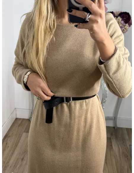 Vestido Cracovia camel