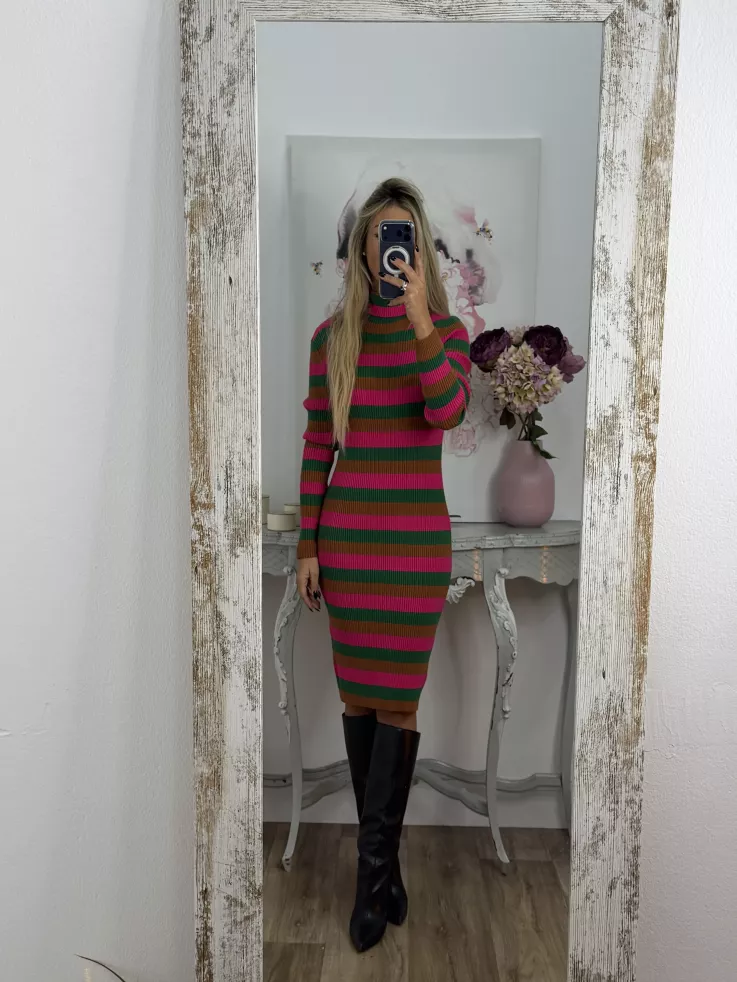 Vestido Canalé rayas punto