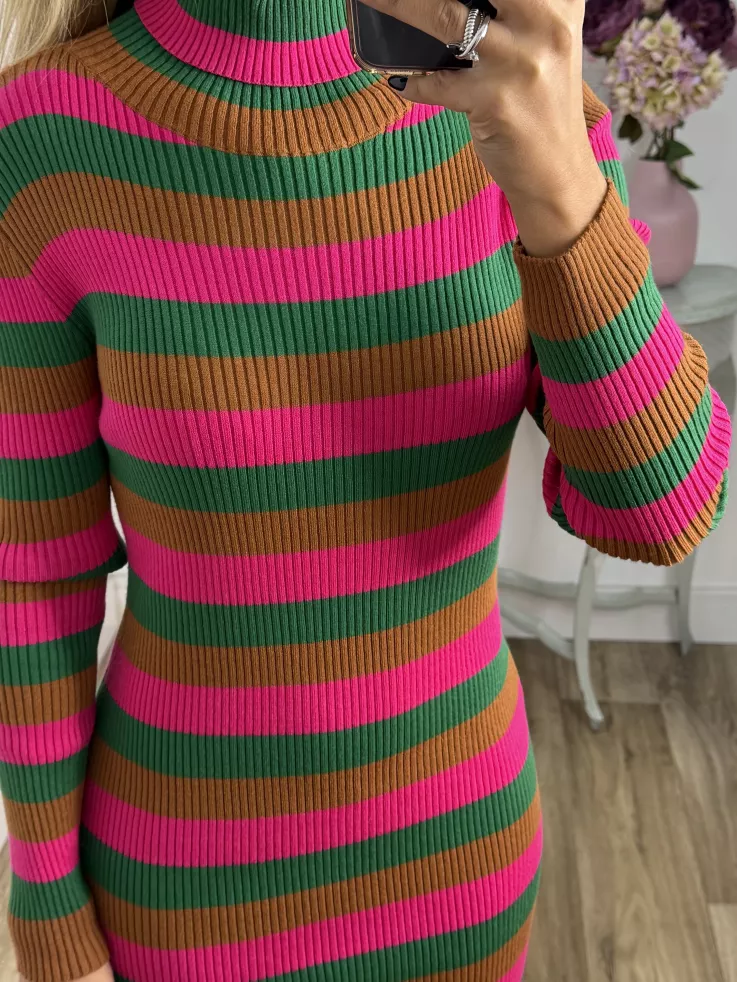 Vestido Canalé rayas punto