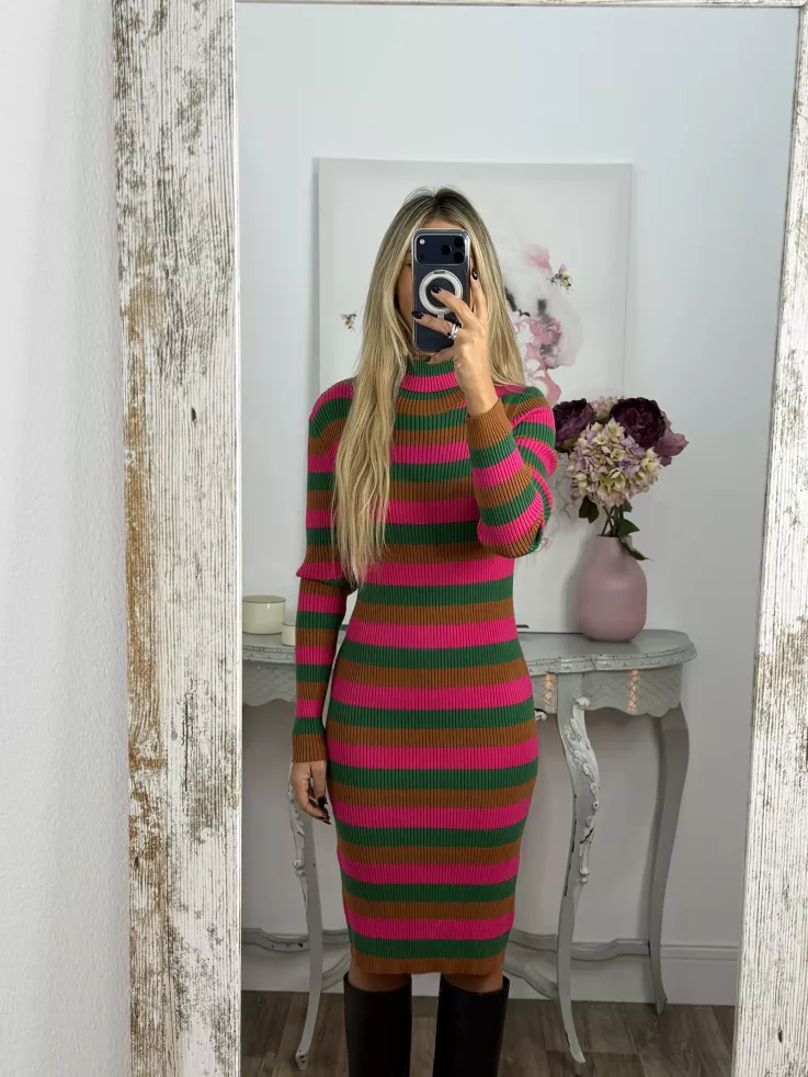 Vestido Canalé rayas punto