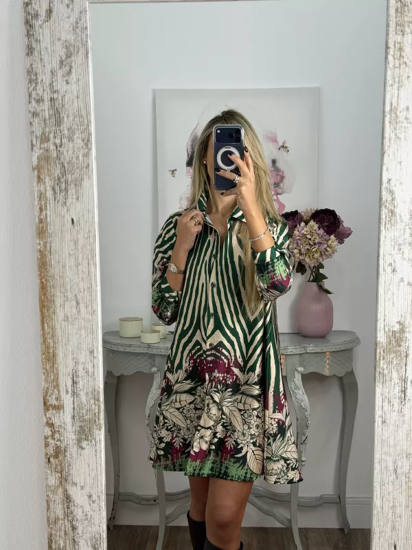 Camisa Vestido Mandy verde