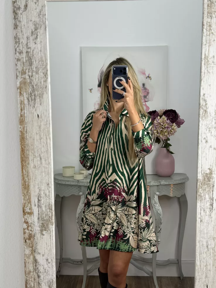 Camisa Vestido Mandy verde