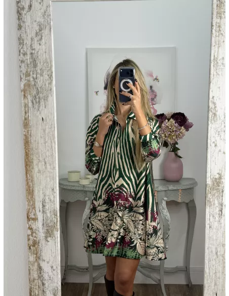 Camisa Vestido Mandy verde