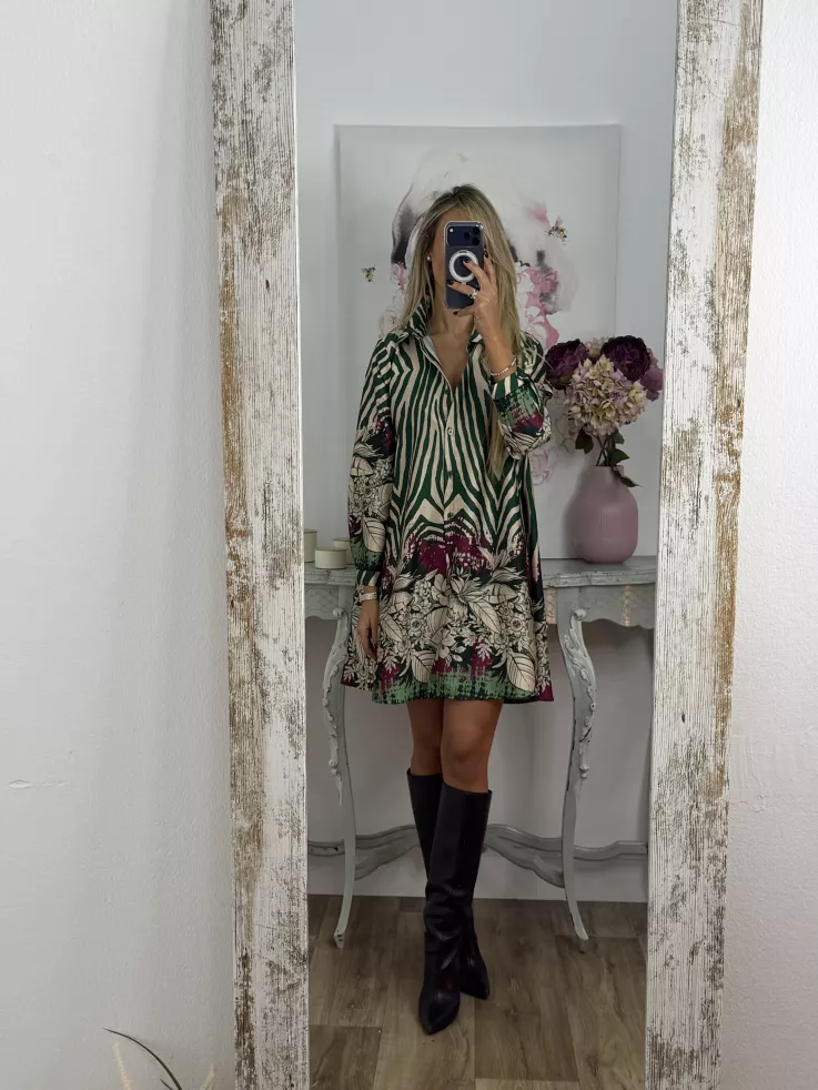 Camisa Vestido Mandy verde