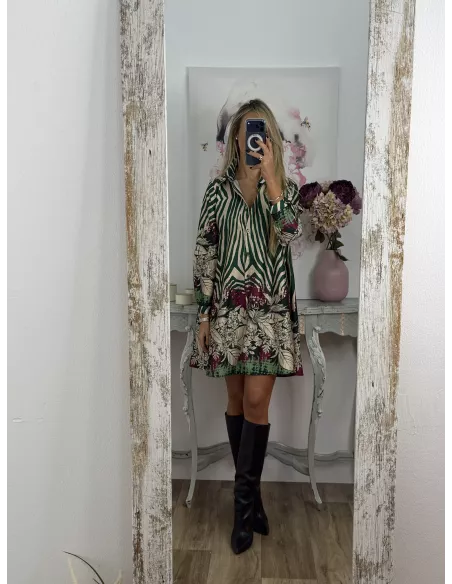 Camisa Vestido Mandy verde