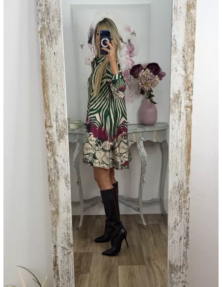 Camisa Vestido Mandy verde