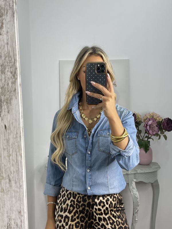 Camisa Corea denim