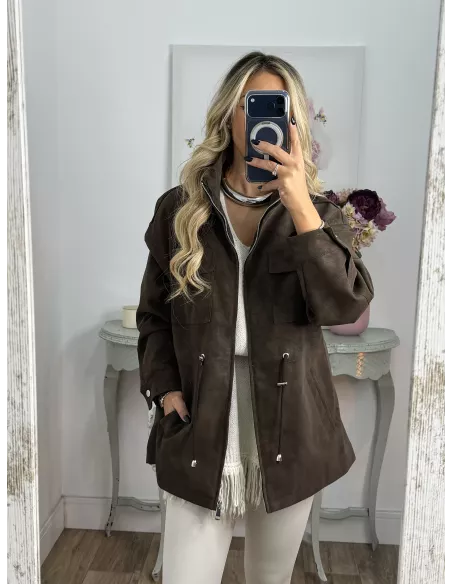 Chaqueta Santy chocolate