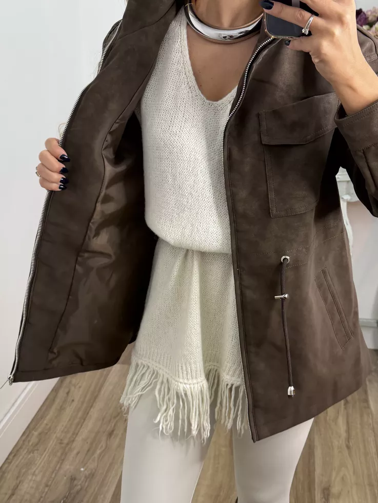 Chaqueta Santy chocolate