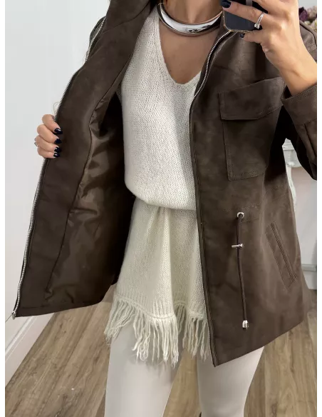 Chaqueta Santy chocolate