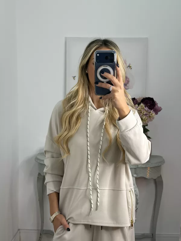 Sudadera Itálica Beig