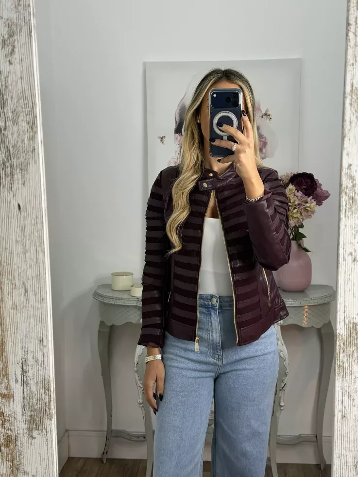 Chaqueta Emili berenjena