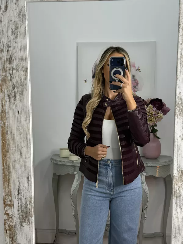 Chaqueta Emili berenjena