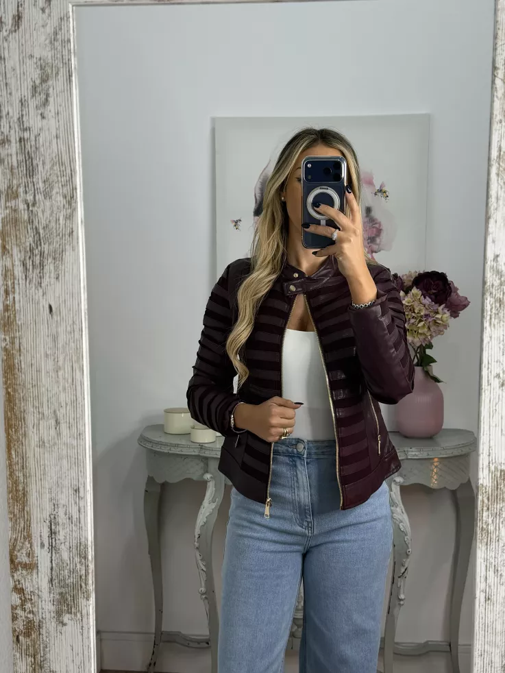 Chaqueta Emili berenjena